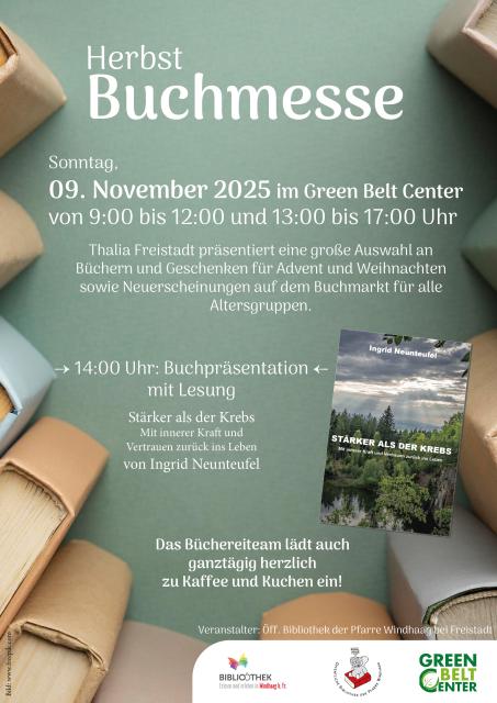 Plakat mit grünem Hintergrund